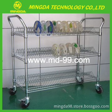 ESD Plate Trolley,stainless steel tray trolley